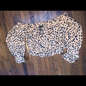 stylish leopard print blouse!